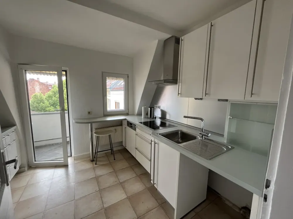 4-Zi.-Maisonette-Wohnung mit Balkon und Einbauküche in ruhiger City-Lage