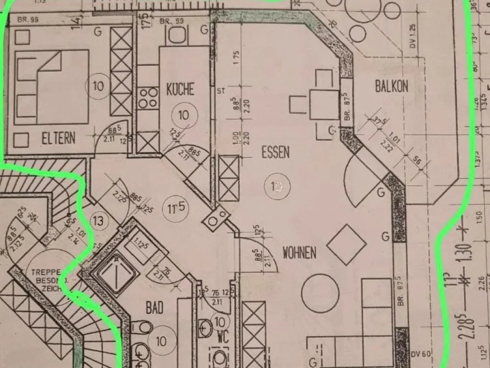 2-Zimmer Wohnung 71 qm mit Garage in Friedrichshafen