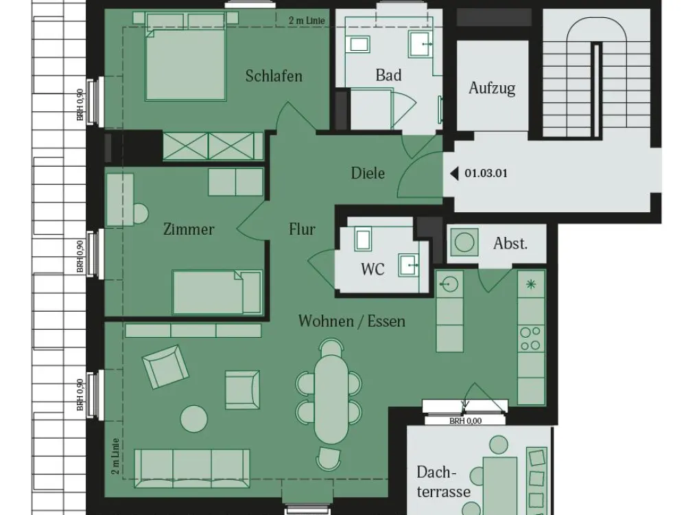 Ein Penthouse, das zum Träumen einlädt! WE 01.03.01