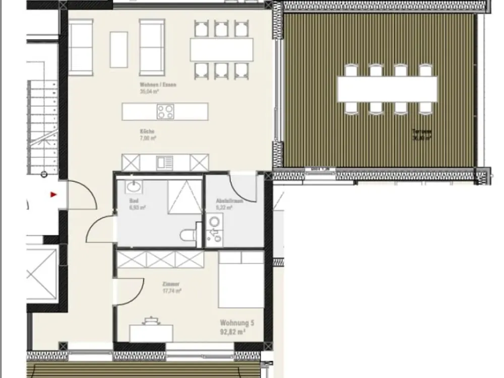 Moderne 2-Zimmerwohnung mit großzügiger Terrasse