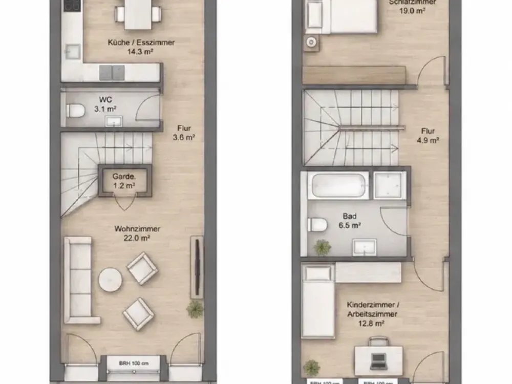 Alltagstaugliche 3-Zimmer-Wohnung mit Balkon in Frankfurt Riedberg