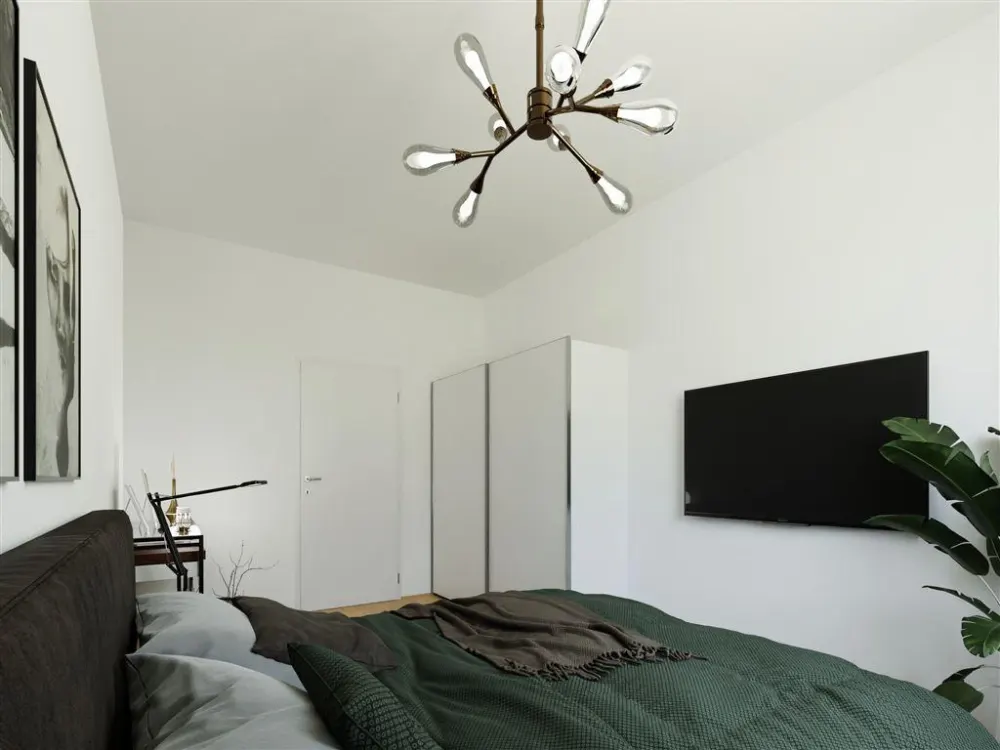 Balkon + Einbauküche in sanierter 2-Zimmer Wohnung|Denkmalgeschützes Mehrfamilienhaus