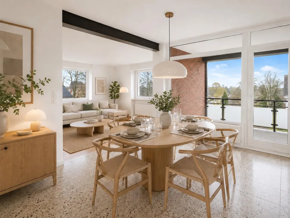 Sanierte 4-Zimmer Wohnung | 87qm | 2 Balkone | 20min in die City
