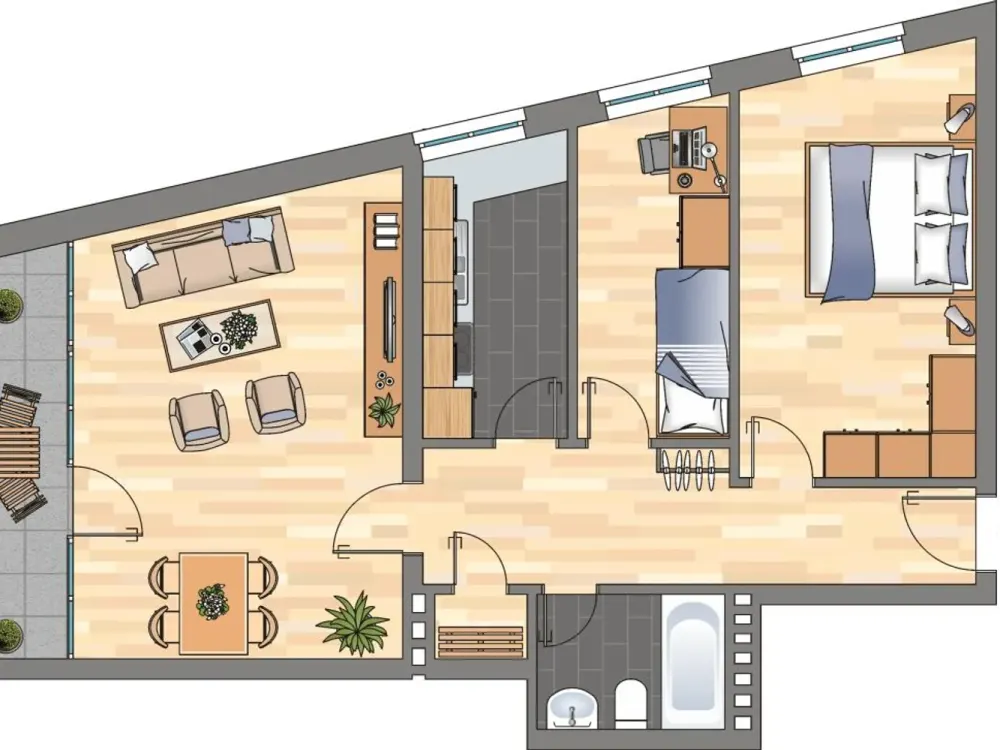 3-Zimmer-Wohnung mit Balkon in Delmenhorst-Deichhorst!