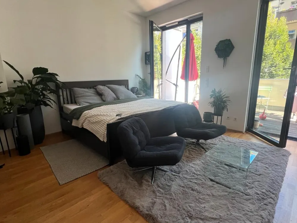 Moderne 1-Zimmer-Wohnung mit Balkon & Einbauküche in Leipzig