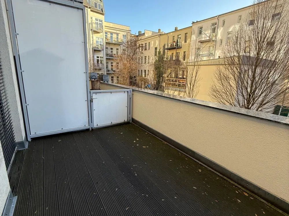 Moderne 1-Zimmer-Wohnung mit Balkon & Einbauküche in Leipzig