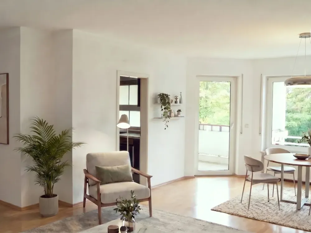 Heller Wohnkomfort in Bad Soden: 3-Zimmer-Wohnung mit Balkon, modernen Bädern und Tiefgarage