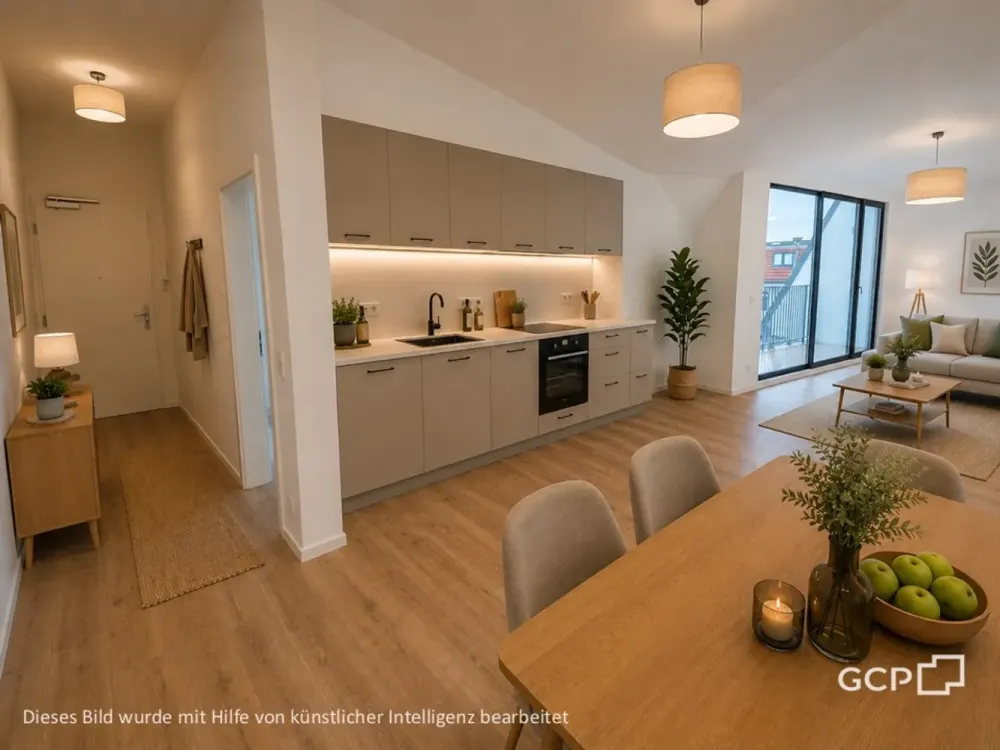 Neubau-Dachgeschosswohnung in Berlin, exklusive 4-Zimmer-Wohnung mit 2 Balkonen