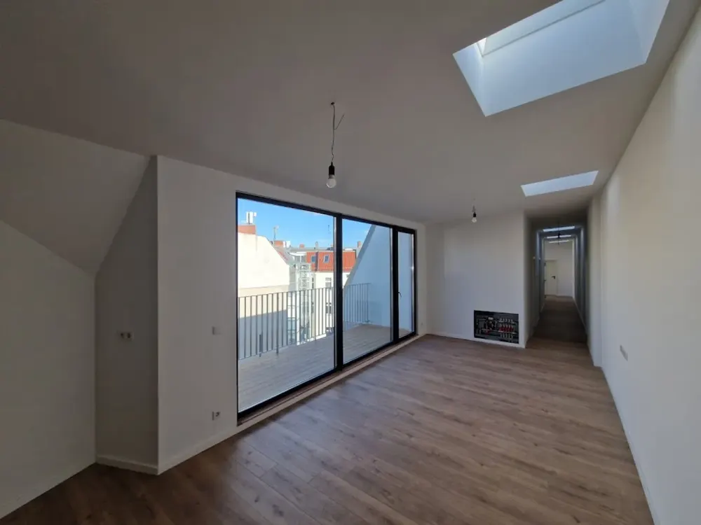 Neubau-Dachgeschosswohnung in Berlin, exklusive 4-Zimmer-Wohnung mit 2 Balkonen