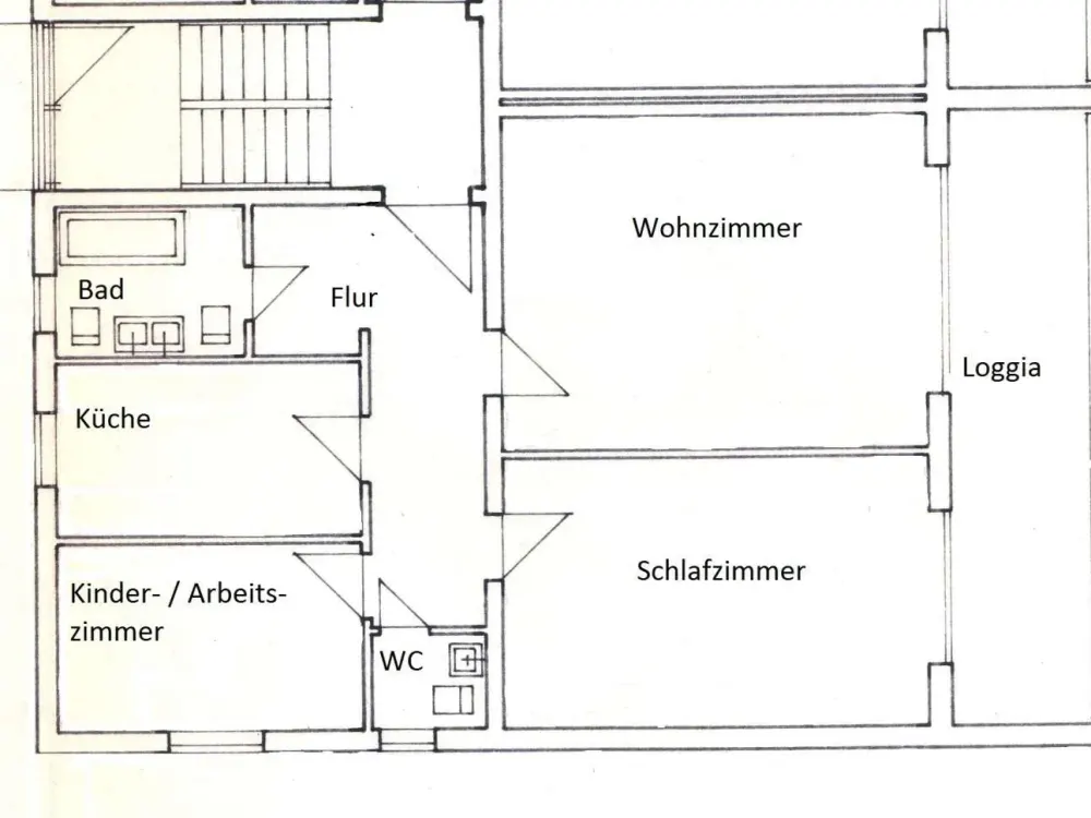 3-Room Ground Floor Apartment for Single or Couple