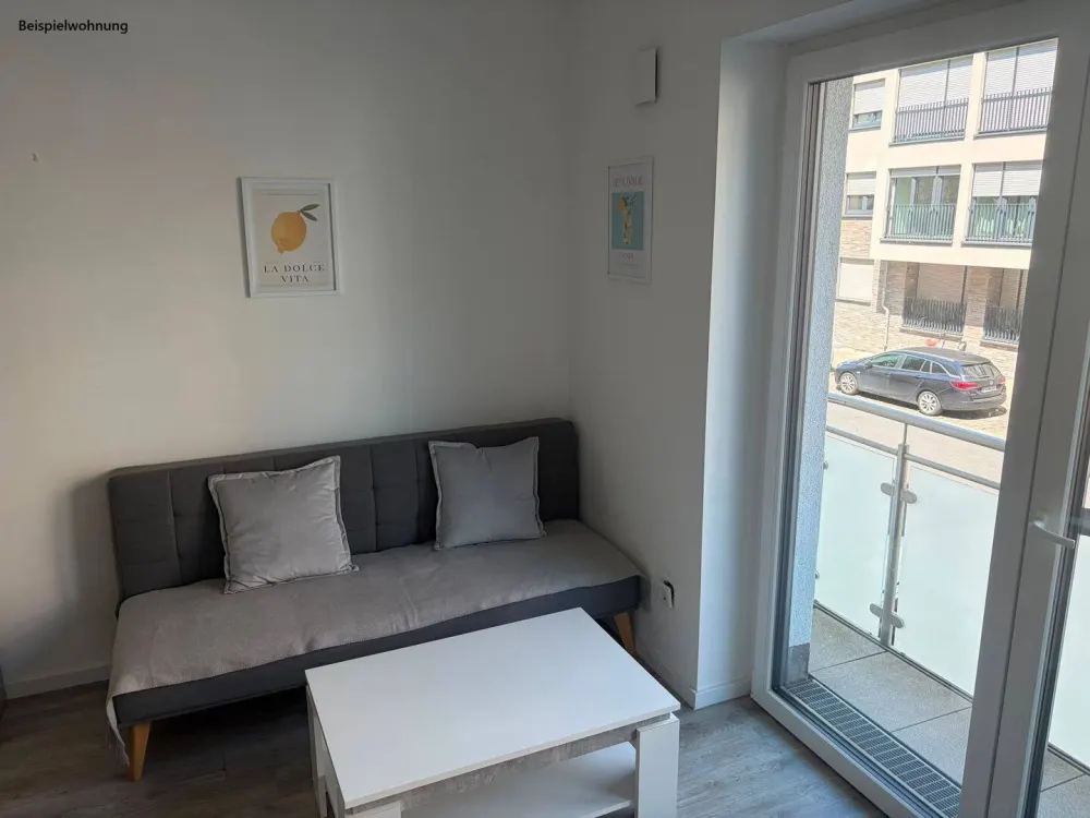 Moderne, möblierte 1-Zimmer-Wohnung mit Balkon & TG-Stellplatz