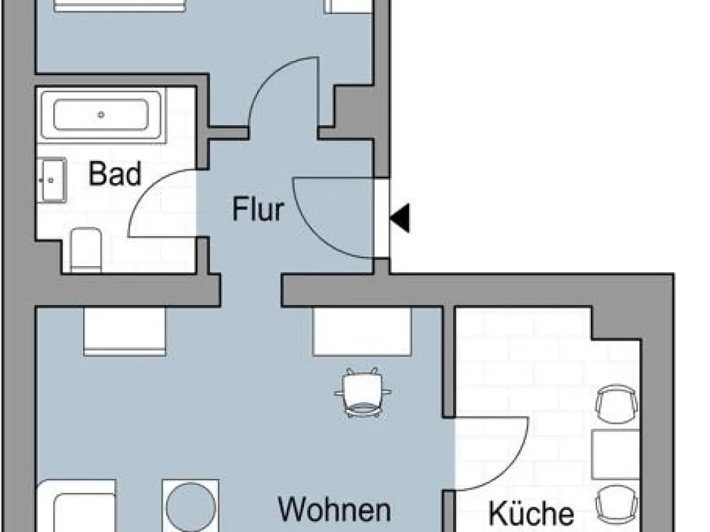 2 Zimmer Dachgeschoss-Wohnung in Leipzig Leutzsch