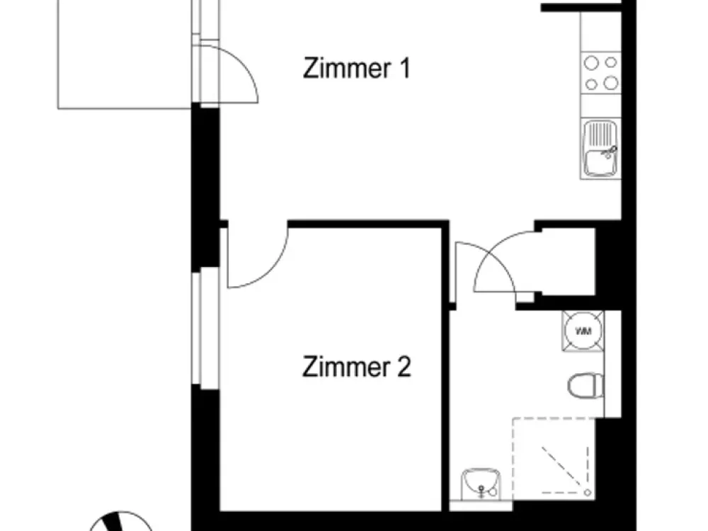 mit WBS 160 oder WBS 180 - Erstbezug im Neubau - gemütliche 2 Zimmer Wohnung mit bodentiefer Dusche