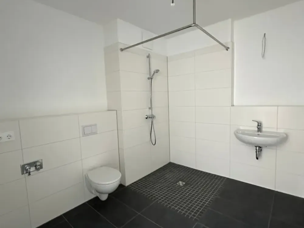 mit WBS 160 oder WBS 180 - Erstbezug im Neubau - gemütliche 2 Zimmer Wohnung mit bodentiefer Dusche