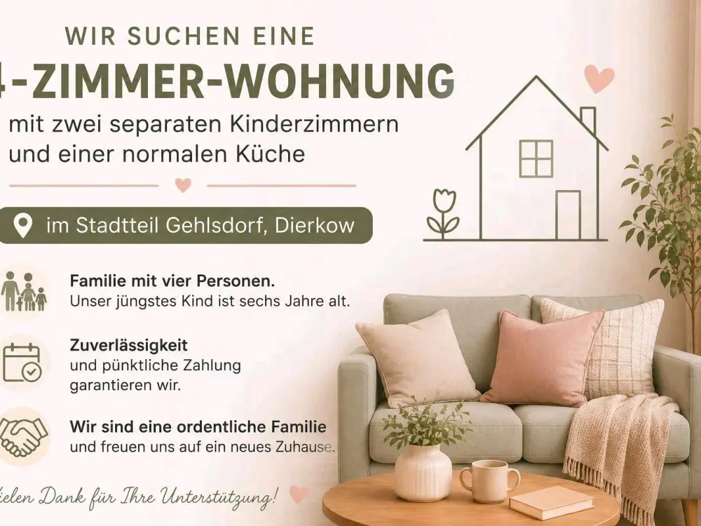 Wohnungssuche 4 zimmer