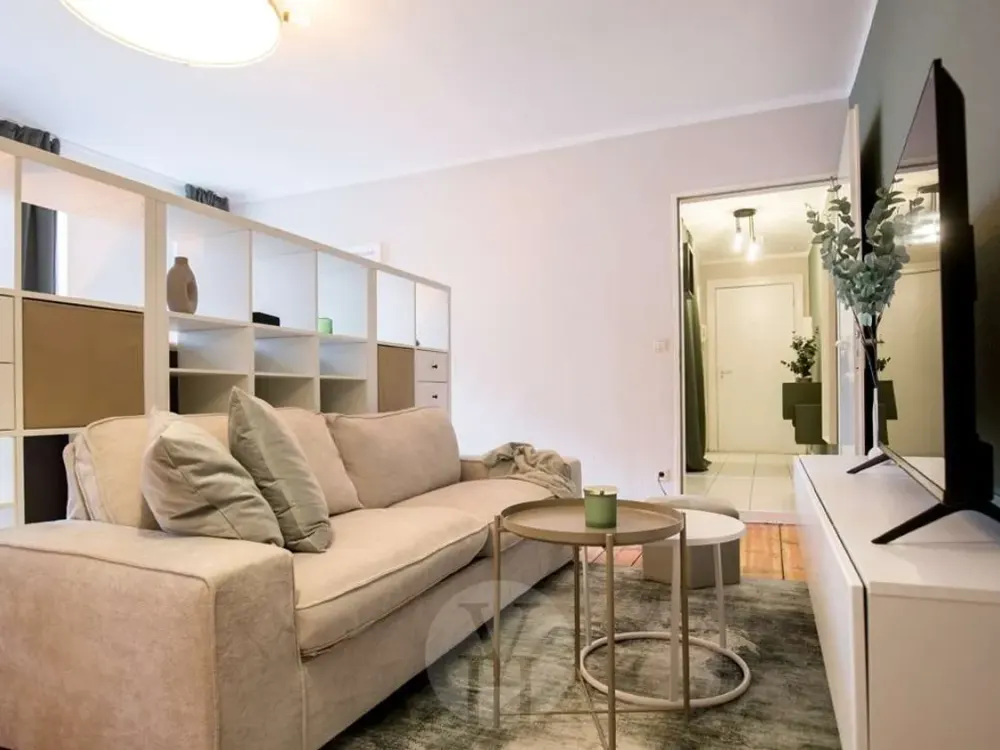 Stilvoll eingerichtete 1-Zimmer-Wohnung mit abgetrenntem Schlafbereich nahe Frankfurter Allee