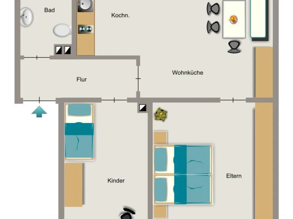 Demnächst frei! 3-Zimmer-Wohnung in Kamen Heeren-Werve