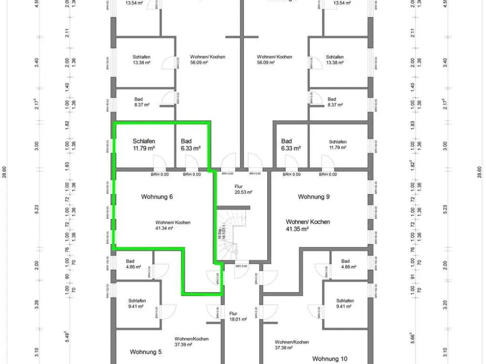 2 Room Apartment, Apartment 6, 1st Floor