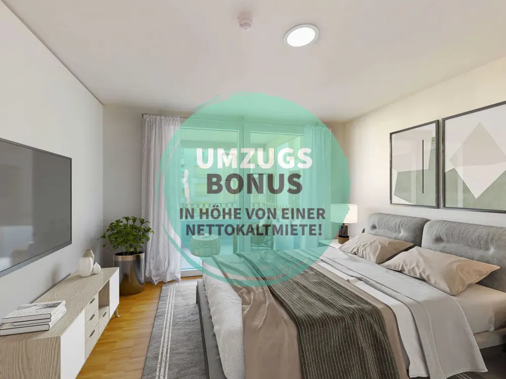 Live Bright, Großzügiges 2-Zimmer-Apartment mit Loggia im Crown II