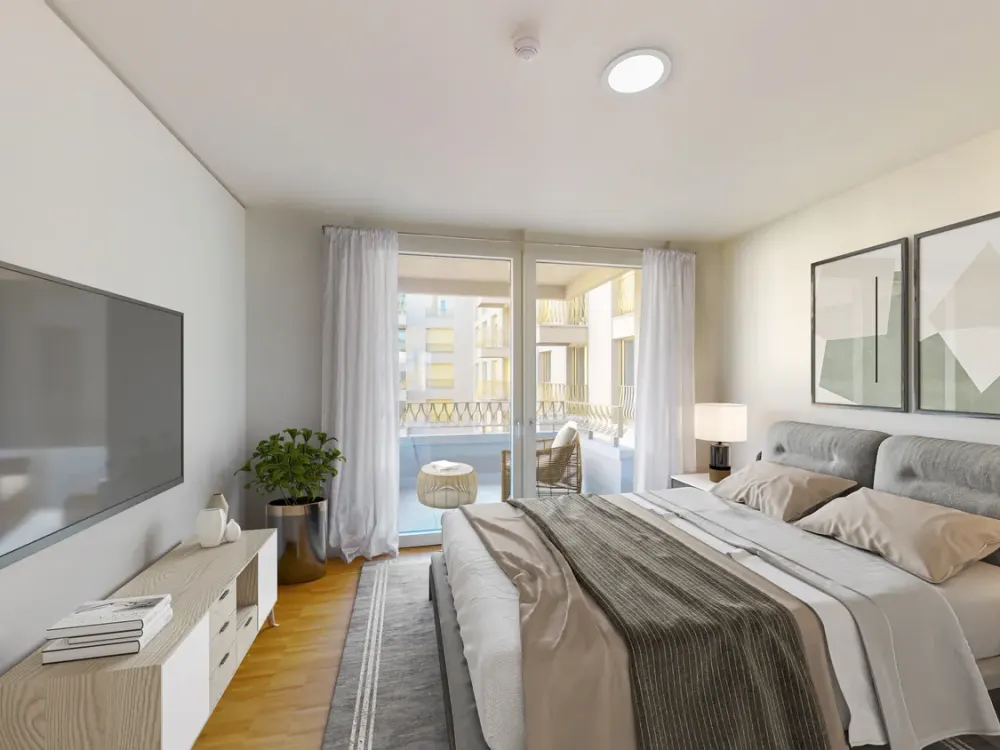 Live Bright, Großzügiges 2-Zimmer-Apartment mit Loggia im Crown II