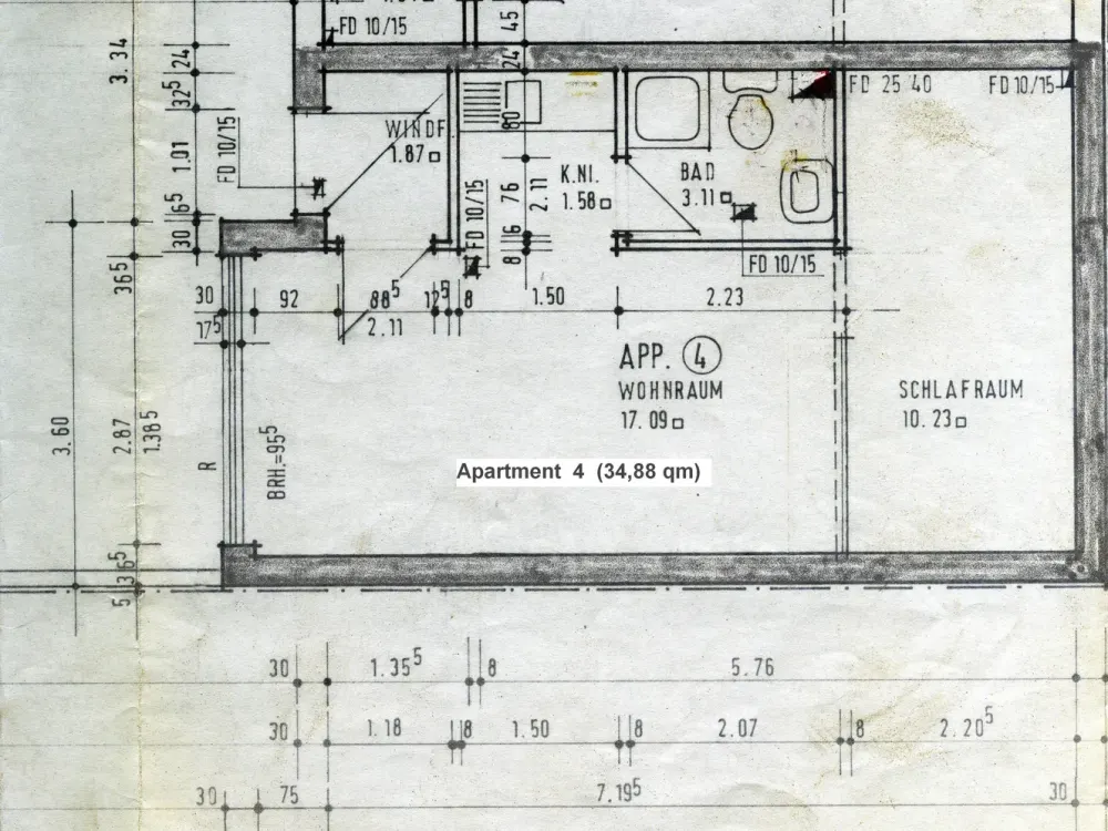 Charmante 1-Zimmer Wohnung (35m²) im EG in Darmstadt-Arheilgen