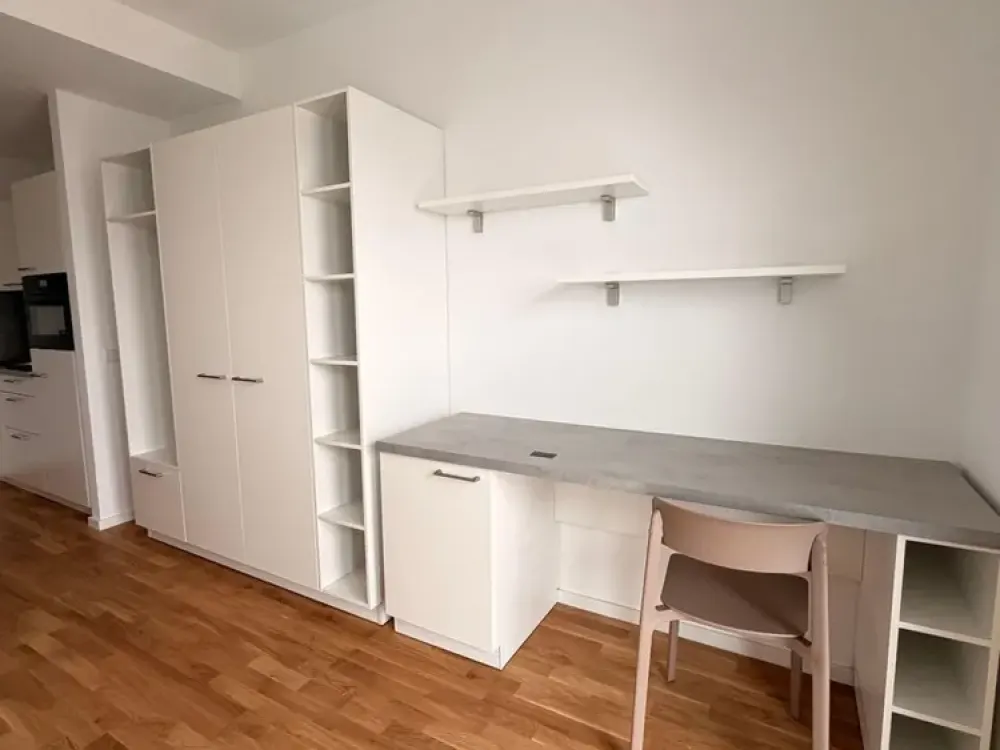 Möbliertes Neubau-Studio nahe S-Bahnhof Springpfuhl: sofort bezugsfrei