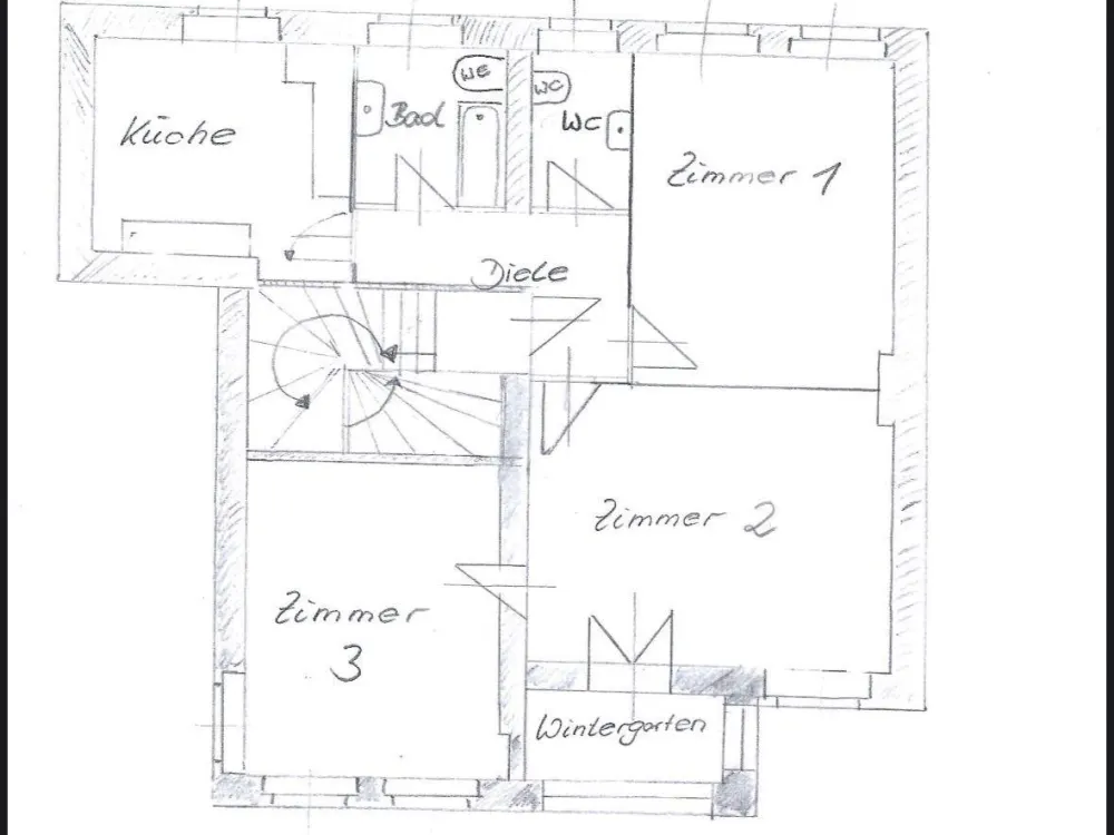 3 Zimmerwohnung mit Garten