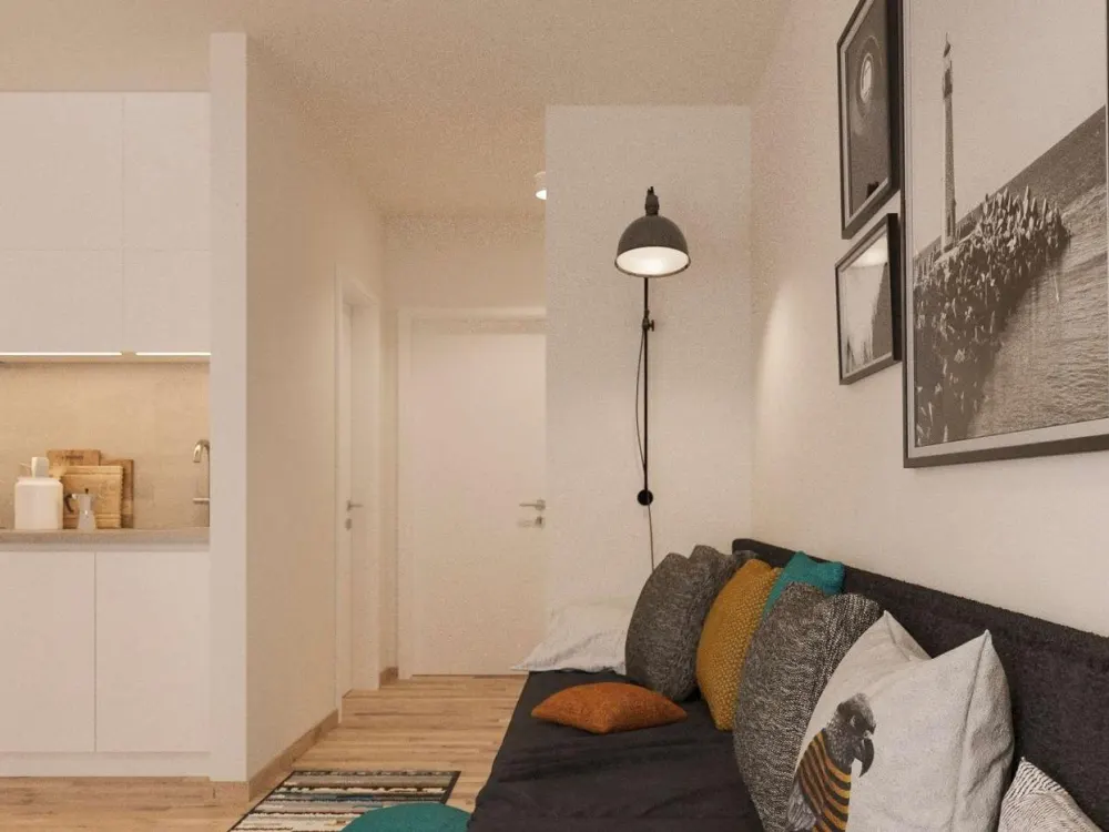 ** Erstbezug - 1 Raum-Apartment in modernem Neubau mit Einbauküche, Balkon & Duschbad **