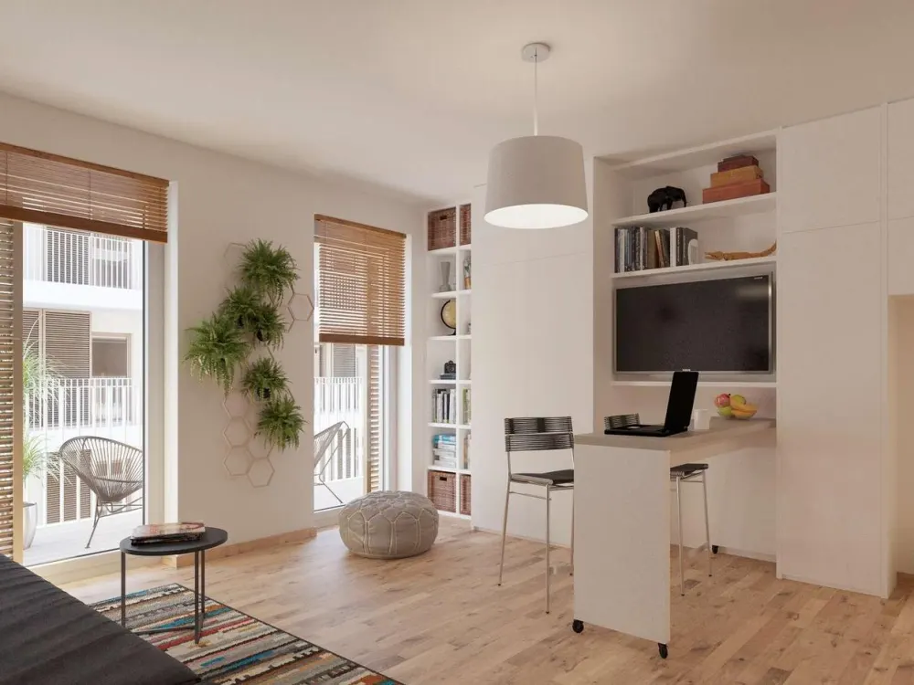 ** Erstbezug - 1 Raum-Apartment in modernem Neubau mit Einbauküche, Balkon & Duschbad **