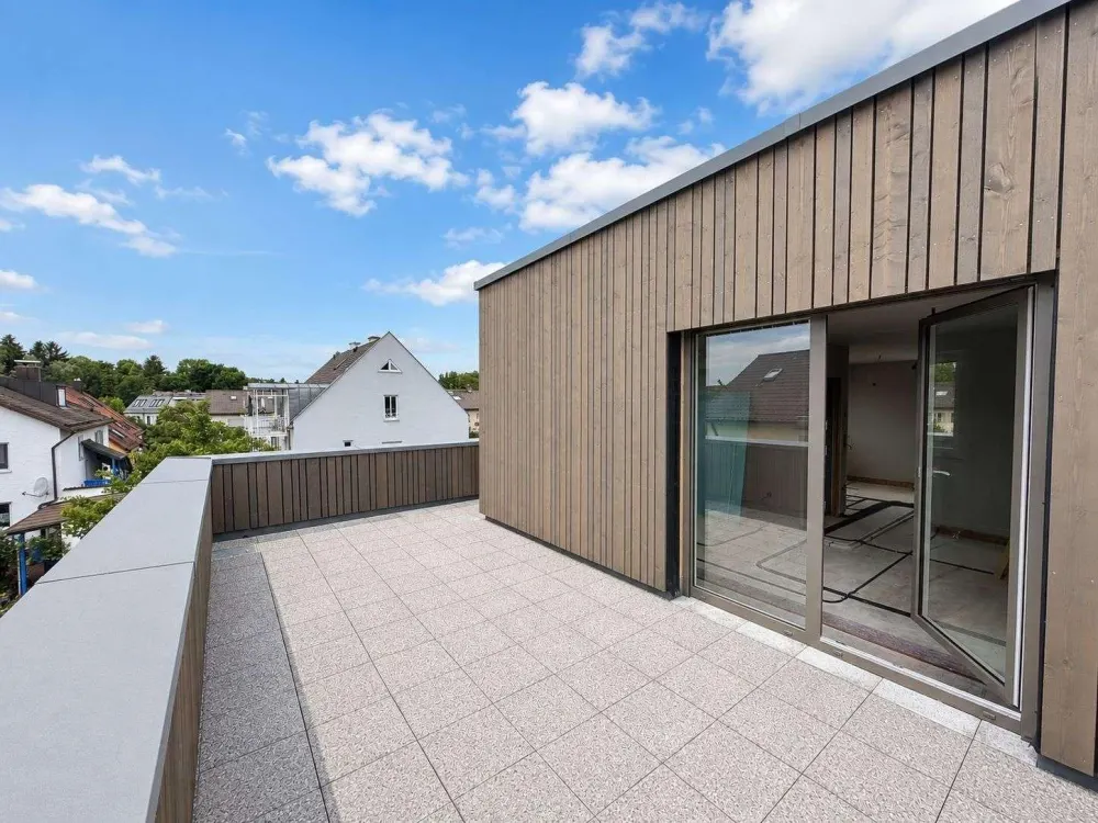 Über den Dächern von Dachau, Neubau Maisonettewohnung mit traumhafter Dachterrasse
