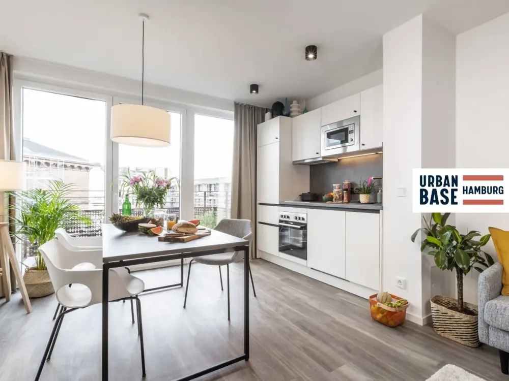Willkommen am Puls der Hansestadt: Vollmöbliertes 2-Zimmer-Apartment mit EBK, BALKON, ALL-IN-MIET...