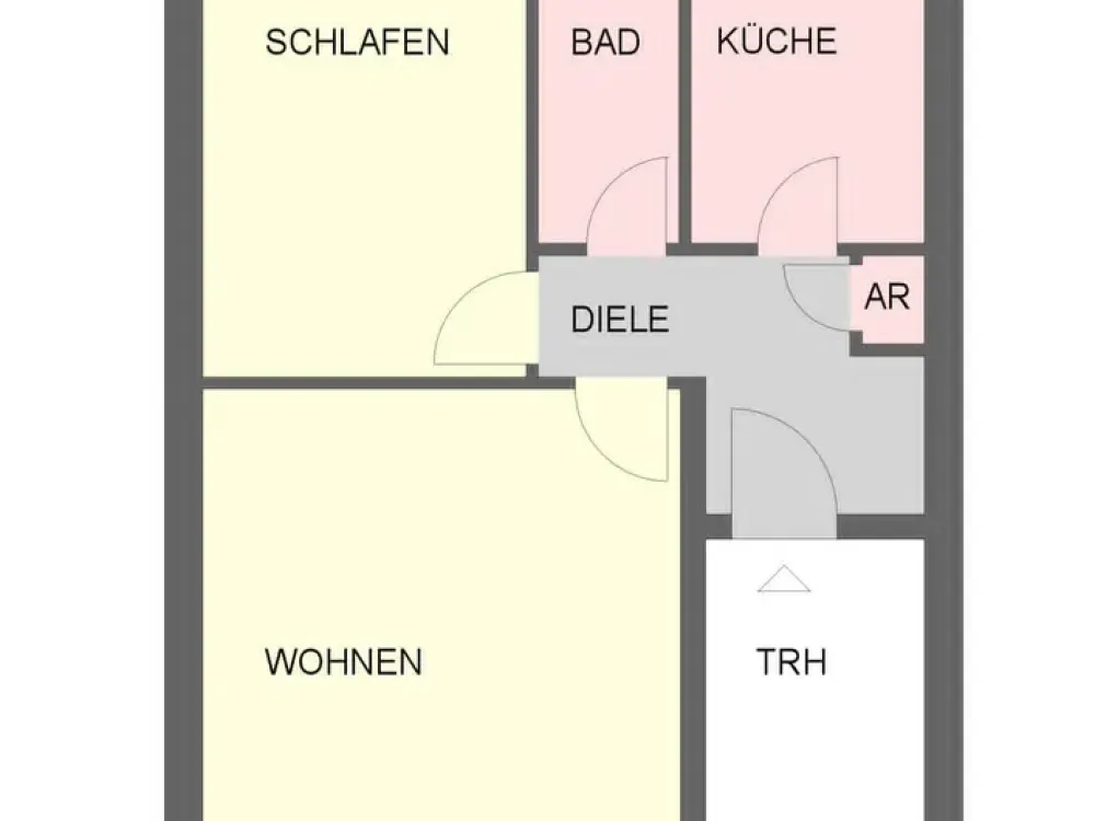 Hilden citynahe helle 2 Zimmer Whg.in bevorzugter Lage, ohne Balkon mit Blick ins Grüne