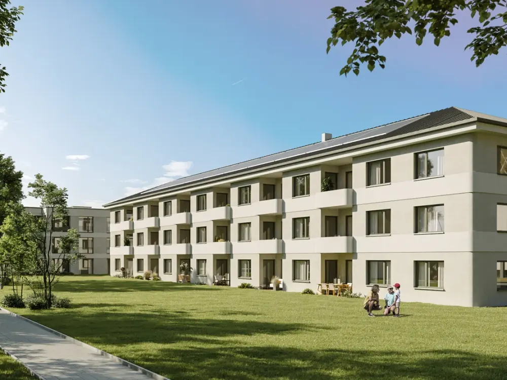 Generationsübergreifendes Wohnen: 3-Zimmer-Wohnung mit Loggia in Zeuthen