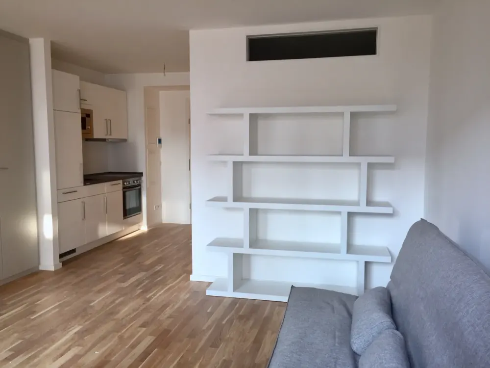 Wasserblick inklusive! Voll möbliertes 1-Zimmer-Apartment mit Balkon & Einbauküche