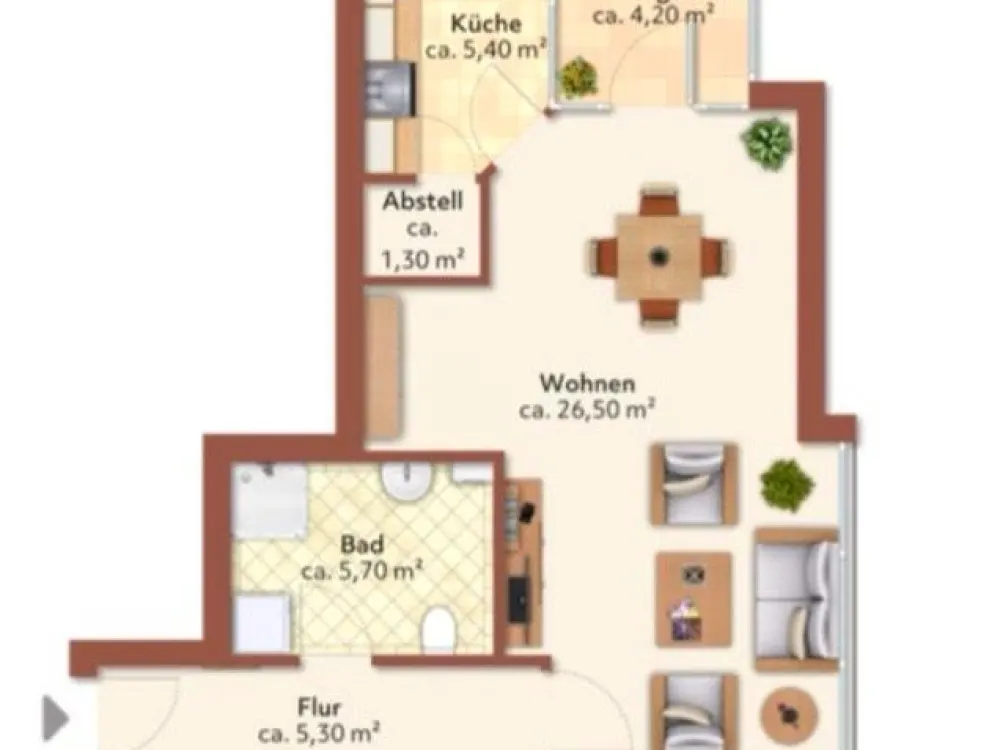Schöne und helle Whg 3-Zimmer EG Habenhausen