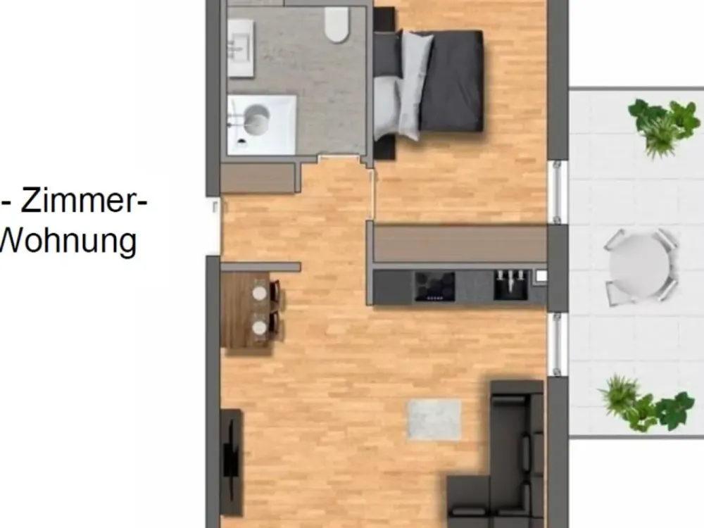 Hochwertige, neuwertige 2-Zi.-Wohnung mit großem Balkon & S-Bahn-Nähe, ca 67 m² Wohn- und Nutzfläche