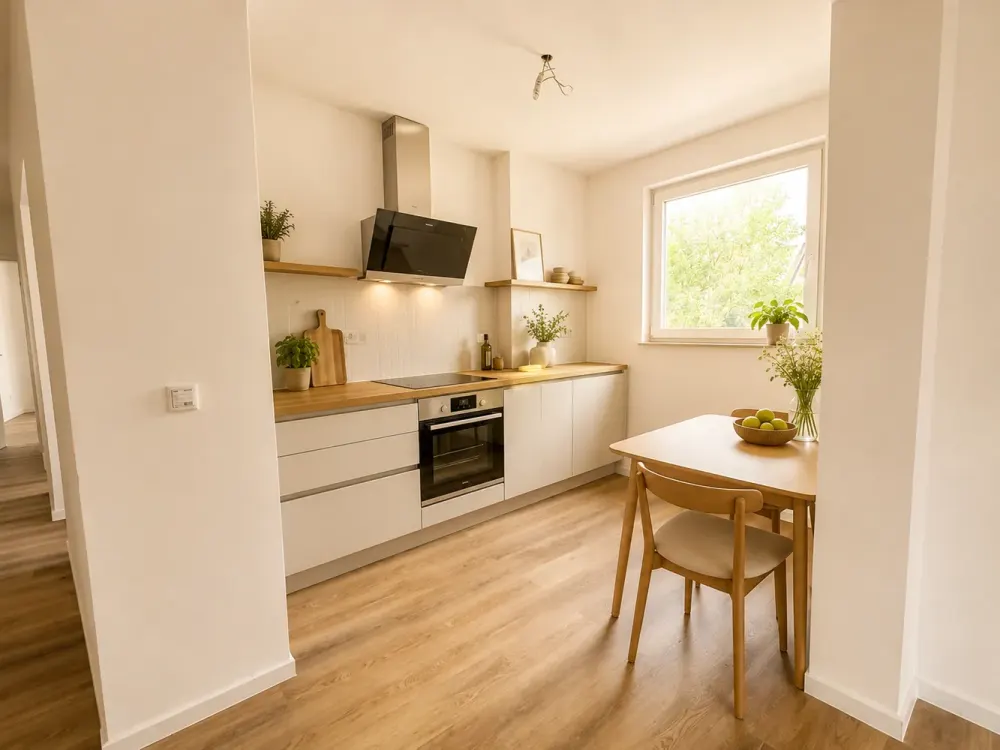 Freshly Renovated 3-Room Apartment Including Kitchen in Düsseldorf-Golzheim