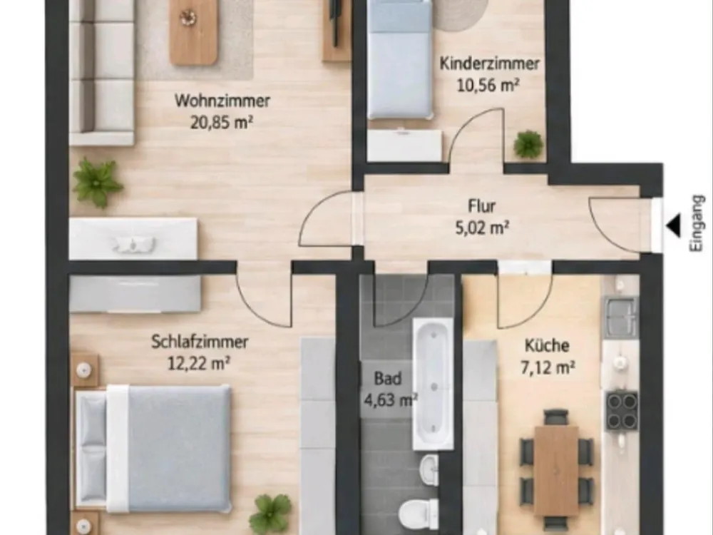 Nachmieter gesucht, 3-Zimmer-Wohnung in Schwaan