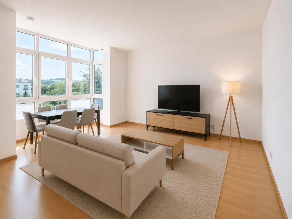 Gemütliche, voll möblierte 2-Zimmer-Wohnung mit Einbauküche und Stellplatz in Heidenau