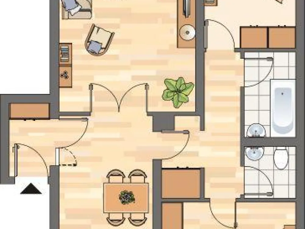 Demnächst frei! 3-Zimmer-Wohnung in Unna Süd
