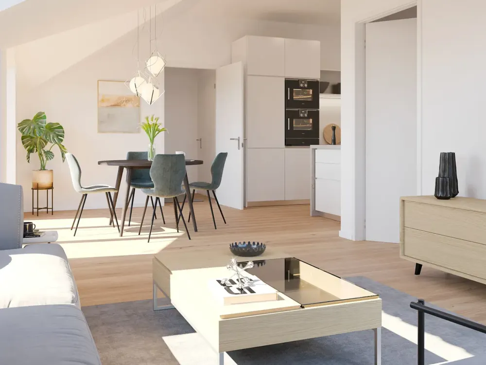 Modern 2-Room Apartment with Balcony