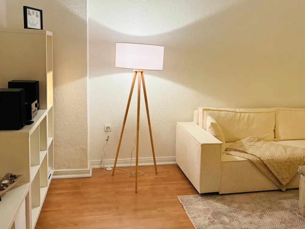 Sanierte Wohnung im Gründerzeit-Altbau, Design-Bad, Dachterrasse