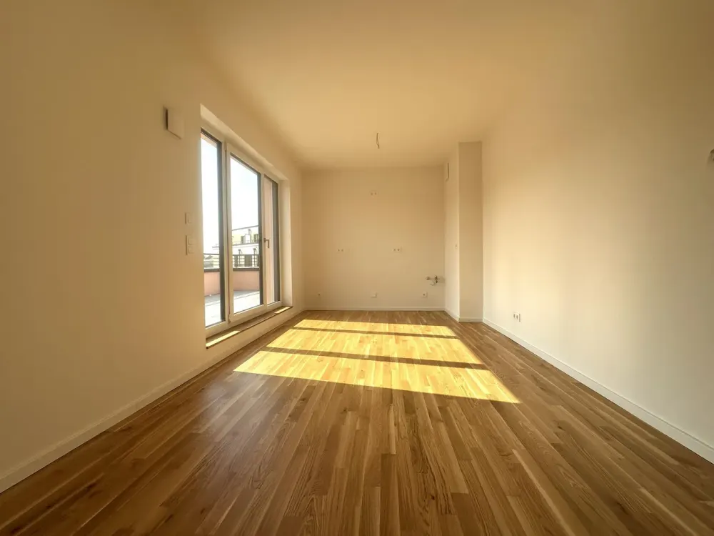 First Occupancy Large 2-Room Apartment with Terrace in Dresden-Friedrichstadt