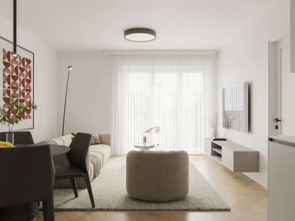 2-Zimmer-Neubauwohnung mit Balkon, stilvoll und komfortabel wohnen