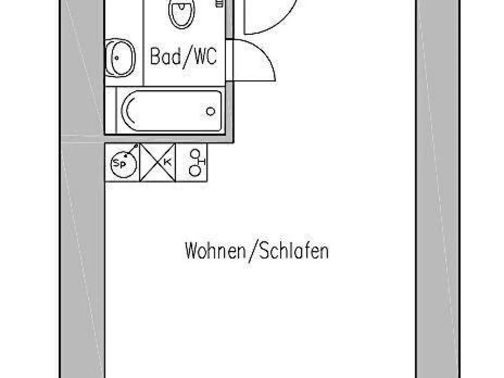 Dach-Apartment mit Badewanne und EBK an der Elbe!