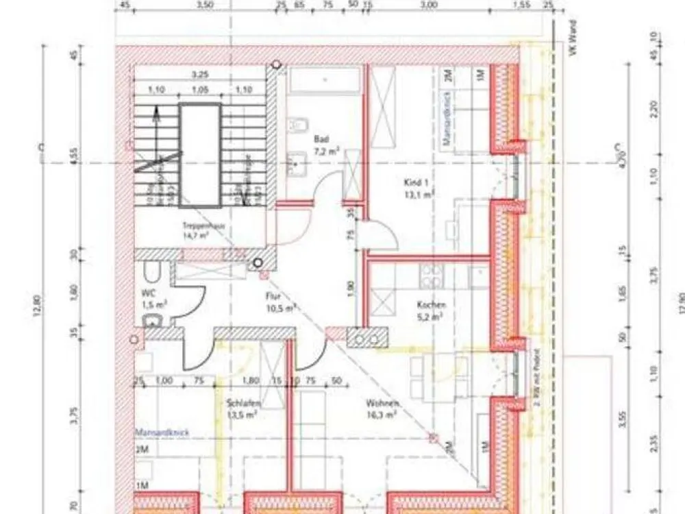 4-Zimmer-mit Einbauküche - Rückgebäude, Westend/Schwanthalerhöhe