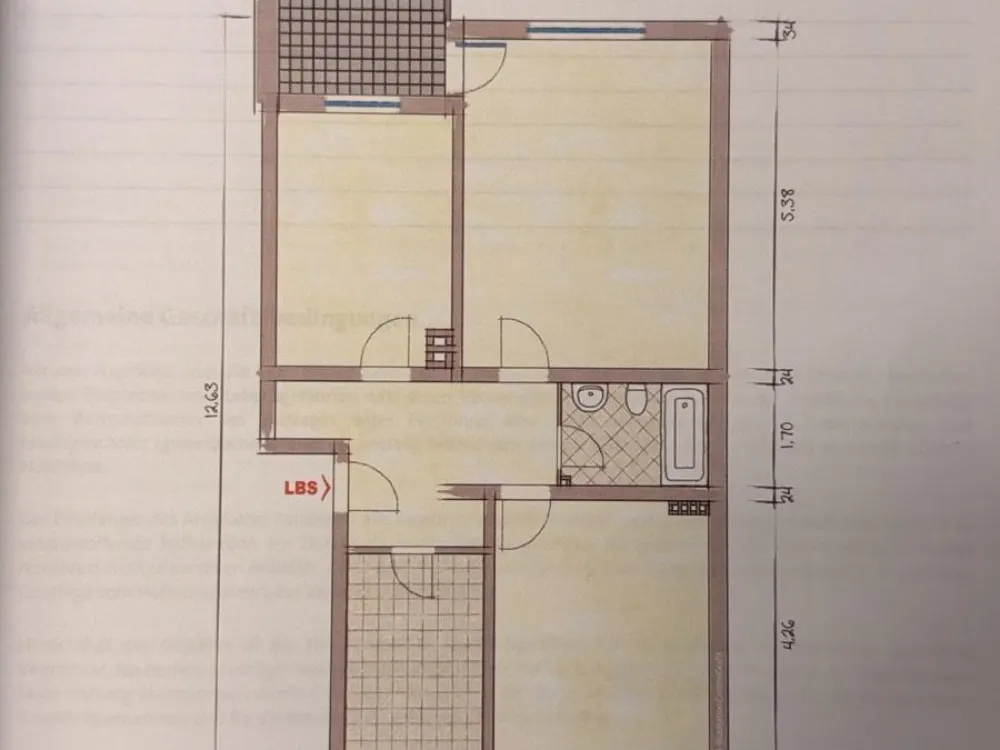 3-Room Apartment in Dormagen Including Kitchen and Garage