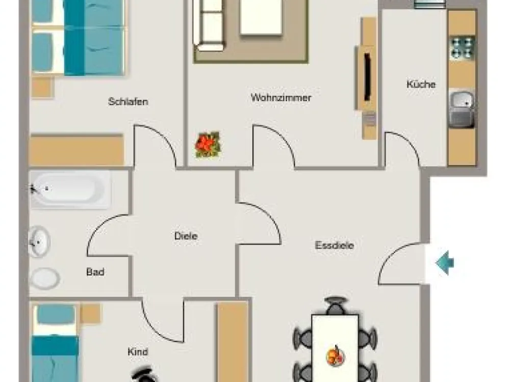 Hier ist Platz zum Wohnen