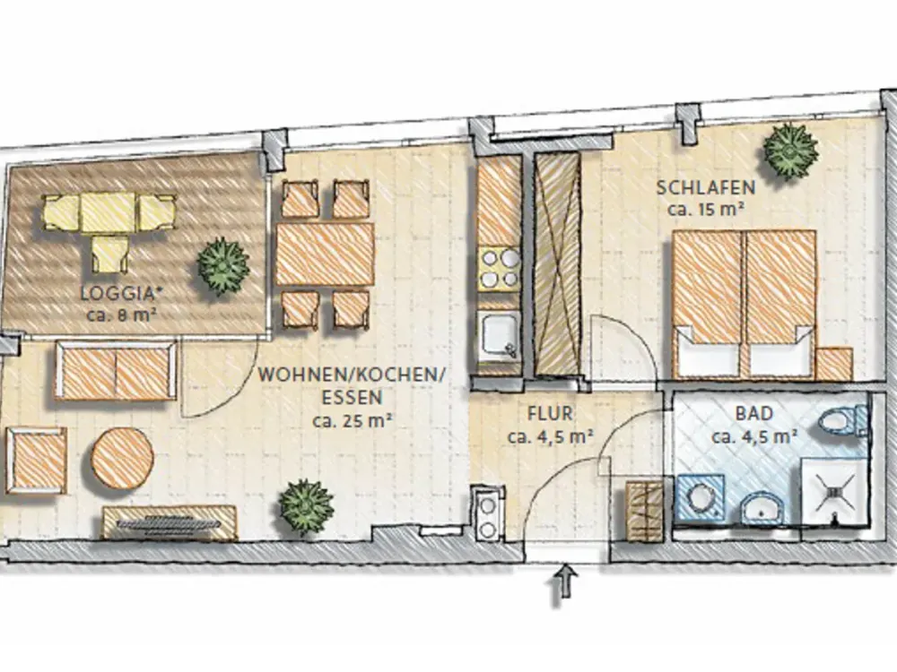 *schöne 2-Zimmer-Wohnung*