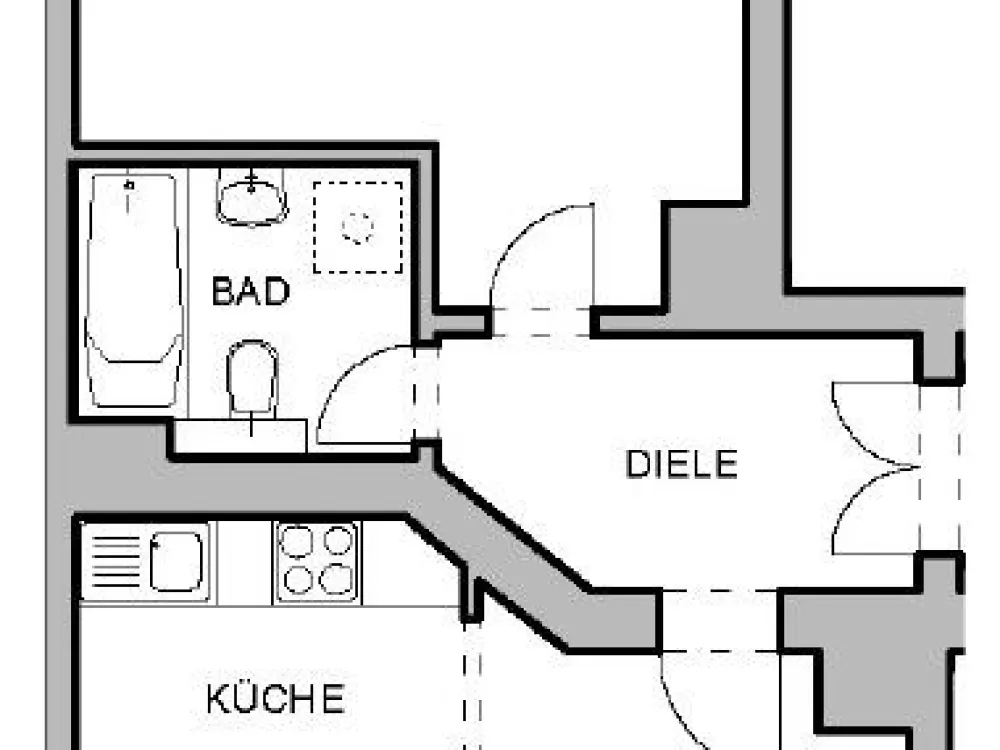 Perfect Match in Gohlis - ideal für Singles und Paare: 2 Zimmer mit EBK und Balkon - Erstbezug